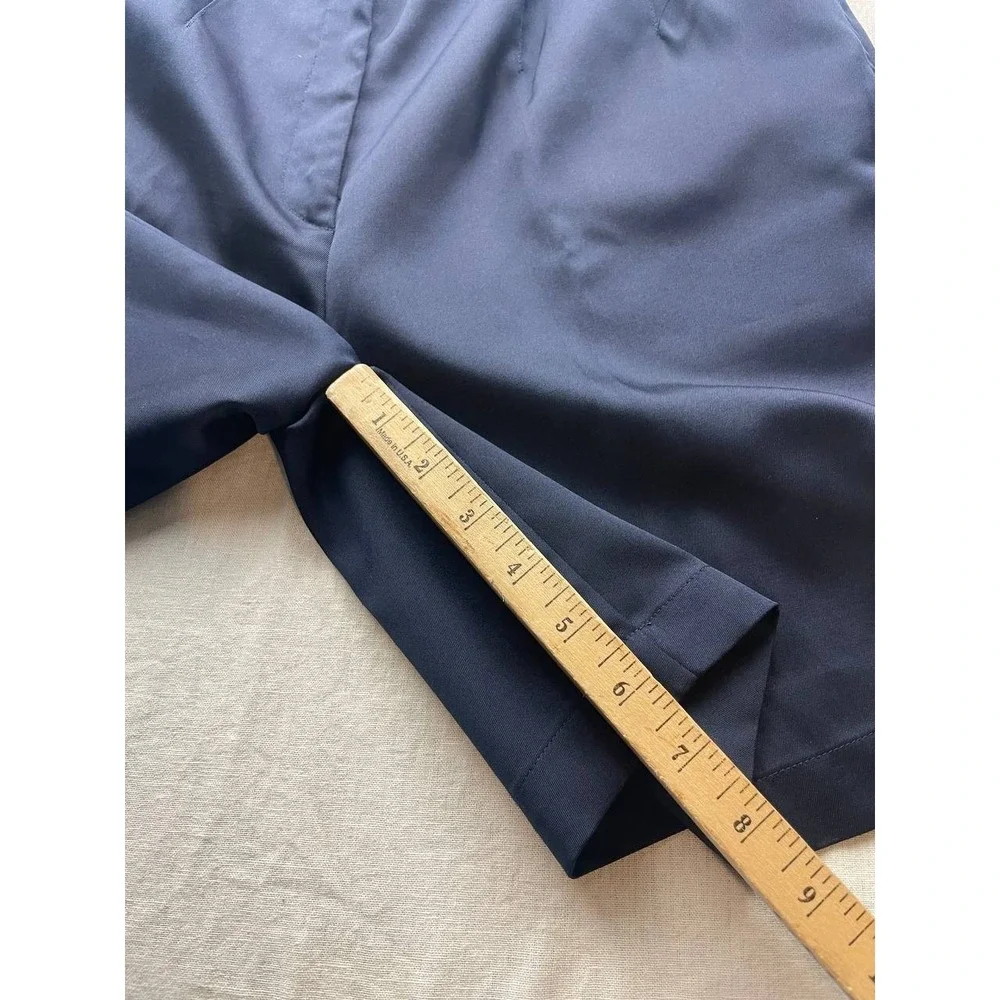 Vintage Coral Bay Golf Shorts Women 10 Navy‎ Blue Outdoor Pleated Athleisure